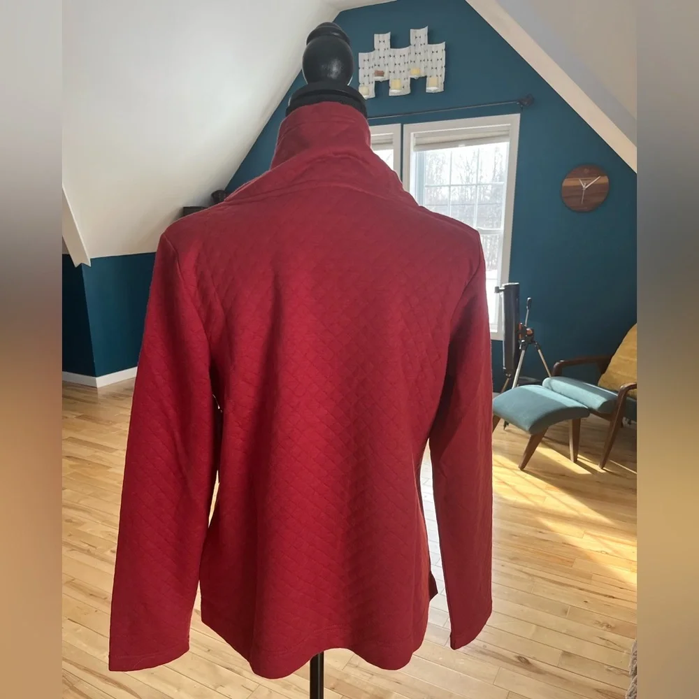NWT women’s Rio Red Coldwater Creek sweatshirt Size Petite Small - Picture 4 of 8